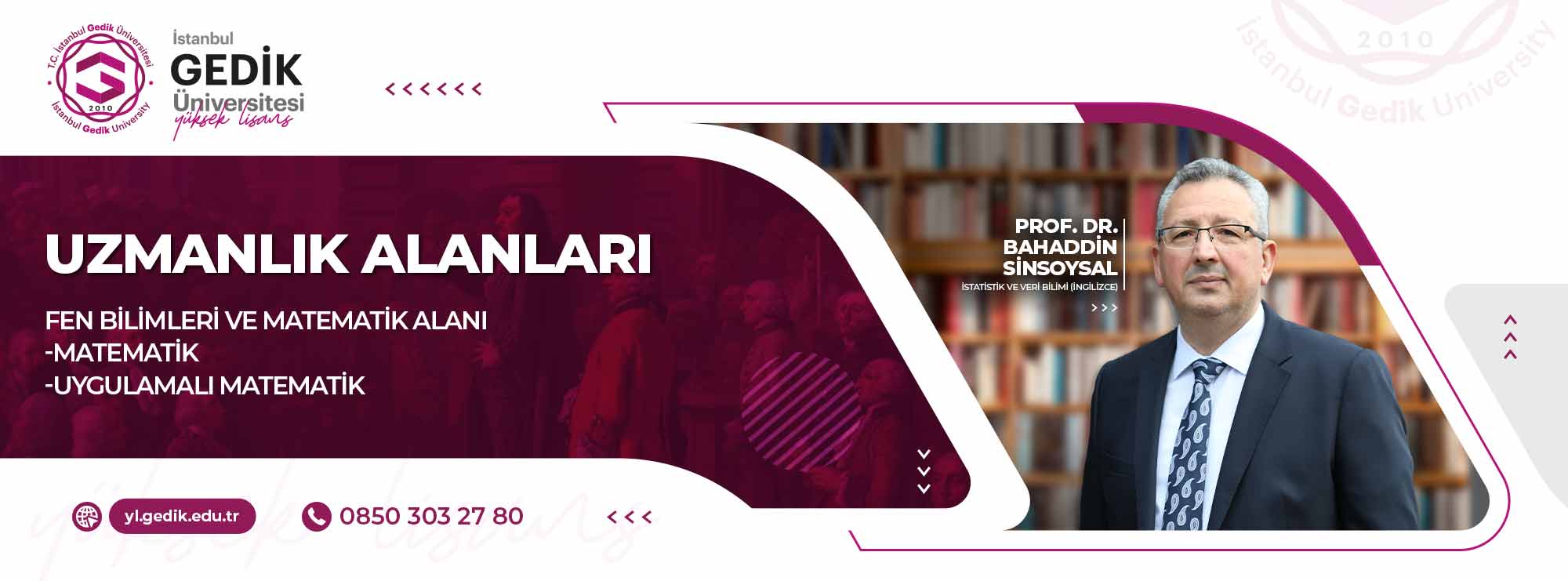 İstatistik ve Veri Bilimi (İngilizce) Tezli Yüksek Lisans Programı slider