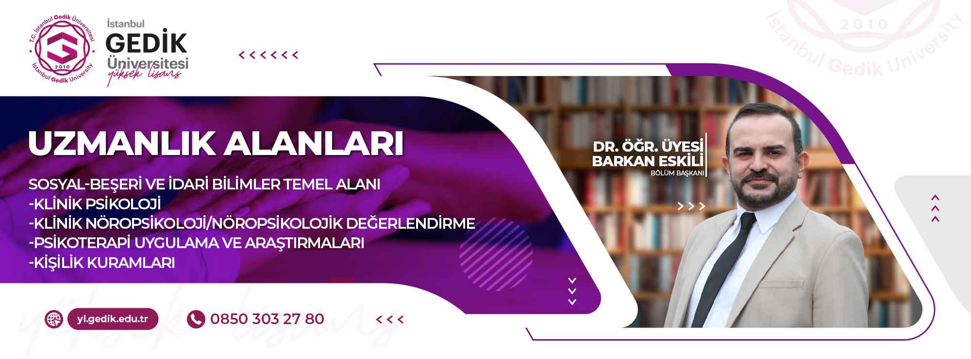 Klinik Psikoloji Tezsiz Yüksek Lisans Programı slider