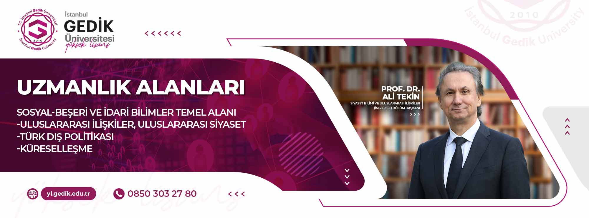 Siyaset Bilimi ve Uluslararası İlişkiler (İngilizce) Tezli Yüksek Lisans Programı slider