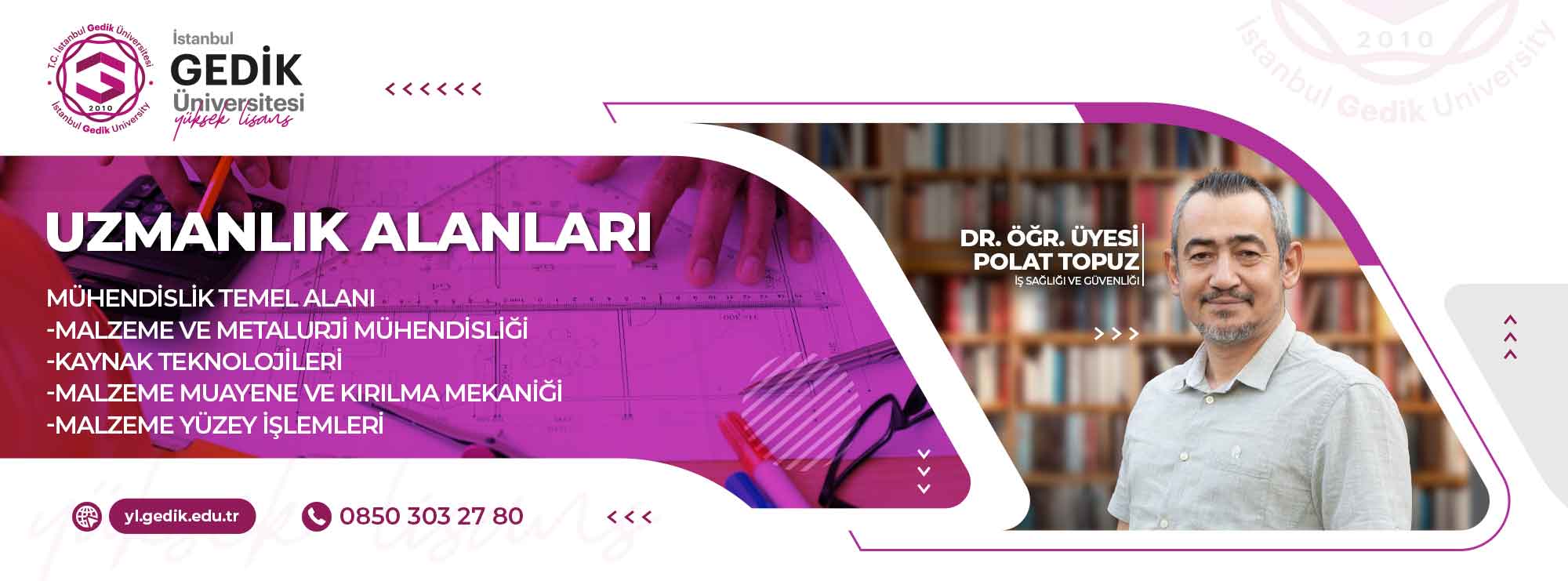 İş Sağlığı ve Güvenliği Uzaktan Eğitim Tezsiz Yüksek Lisans Programı slider